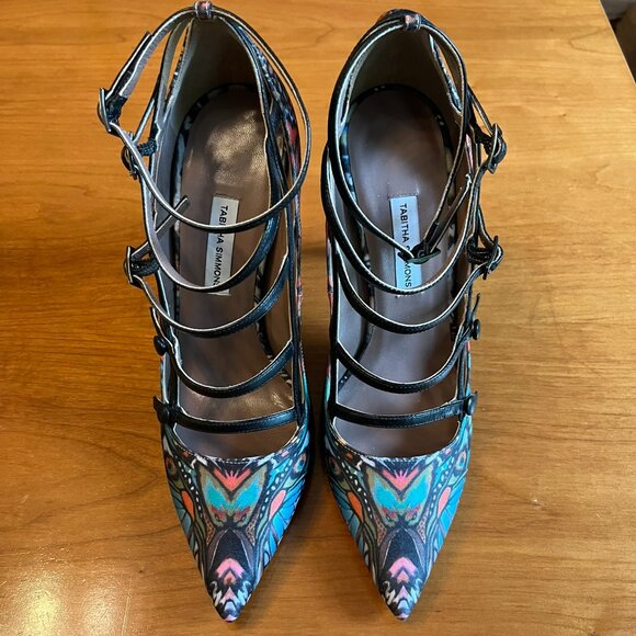 Tabitha Simmons Multicolour Strappy Stilettos – Size 37 – Never Worn - Picture 1 of 6